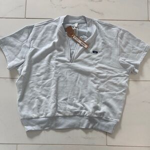 SKIMS NWT Frost Lightweight Fleece Half Zip